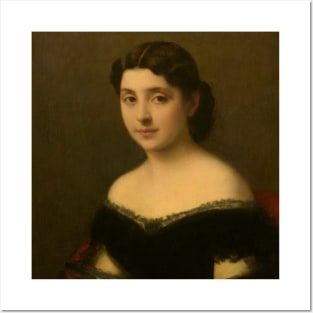 Portrait of a Woman by Jean-Jacques Henner Posters and Art